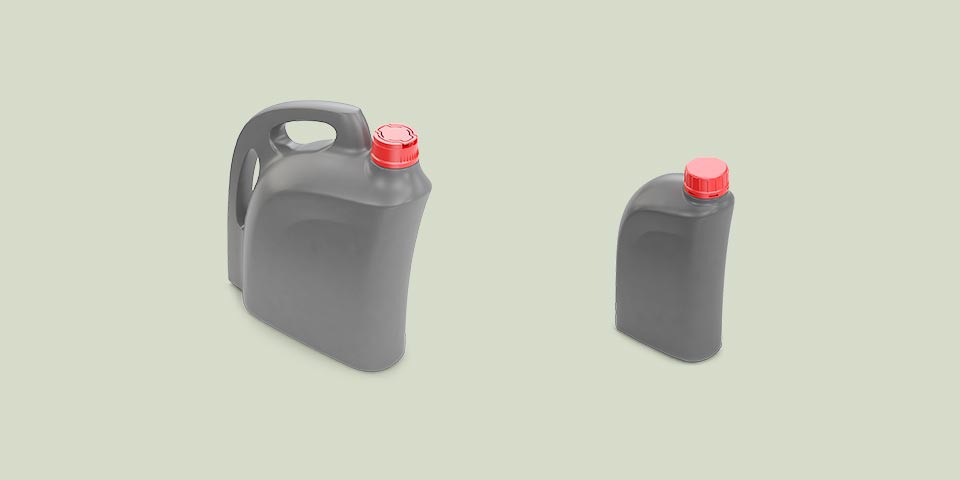 Butelki na olej silnikowy — ergonomia, estetyka, produkcyjność.